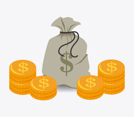 Money design over white background, vector illustration.のイラスト素材