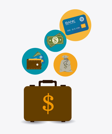 Money design over white background, vector illustration.のイラスト素材