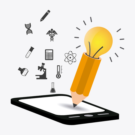 Ebook design over white background, vector illustration.のイラスト素材