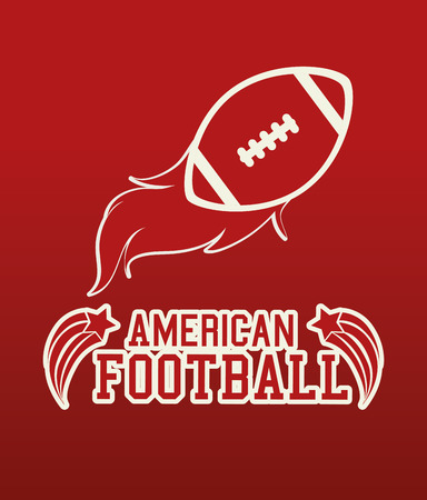 Sports design over red background, vector illustration.のイラスト素材