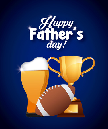 happy fathers day design, vector illustration eps10 graphicのイラスト素材