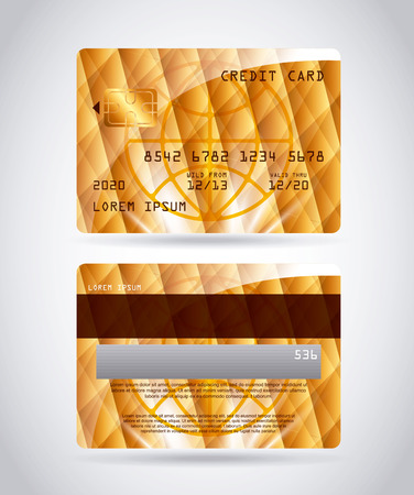 credit card design, vector illustration eps10 graphicのイラスト素材