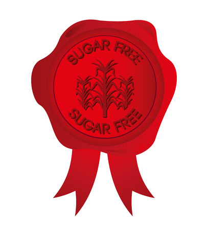 sugar free design, vector illustration eps10 graphicのイラスト素材