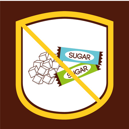 sugar free design, vector illustration eps10 graphicのイラスト素材