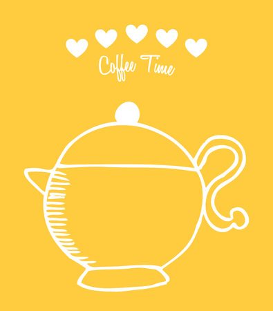 coffee time design, vector illustration eps10 graphicのイラスト素材