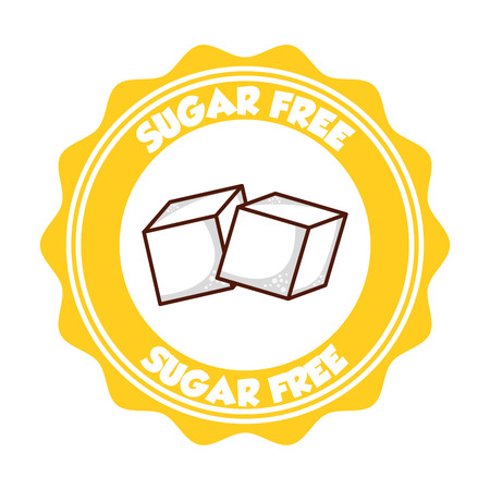 sugar free design, vector illustration eps10 graphicのイラスト素材