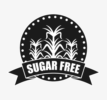 sugar free design, vector illustration eps10 graphicのイラスト素材