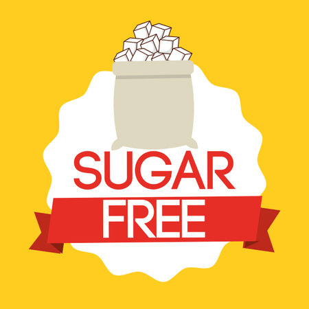 sugar free design, vector illustration eps10 graphicのイラスト素材