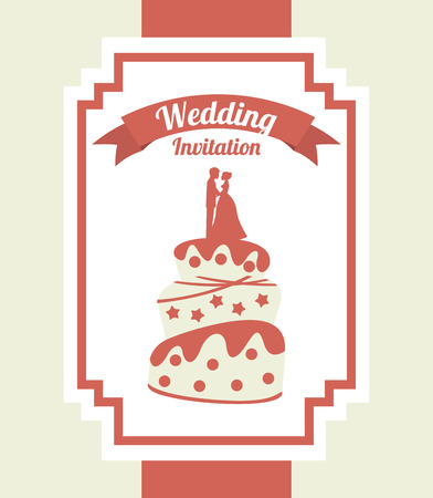 wedding card design, vector illustration eps10 graphicのイラスト素材