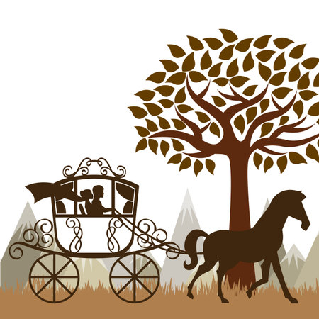 wedding card design, vector illustration eps10 graphicのイラスト素材