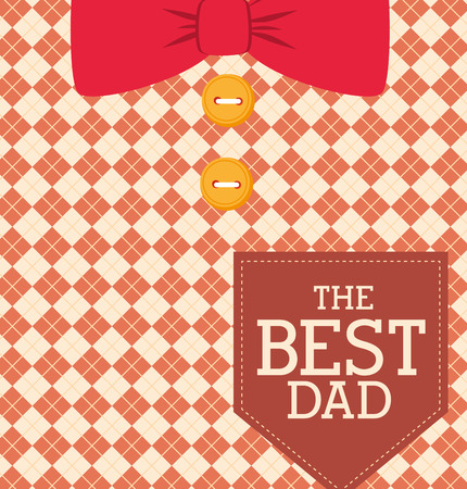 Happy fathers day card  design,vector illustration.のイラスト素材