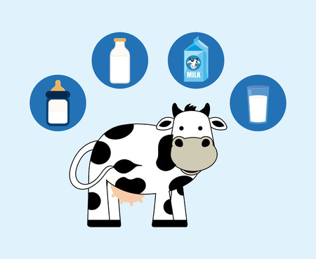 fresh milk design, vector illustration eps10 graphicのイラスト素材