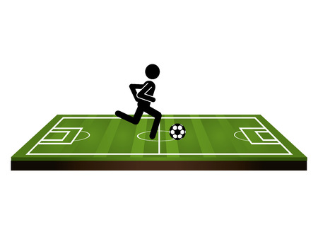 Soccer design over white background, vector illustration.のイラスト素材