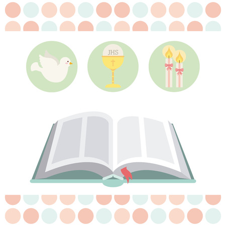 first communion design, vector illustration eps10 graphicのイラスト素材