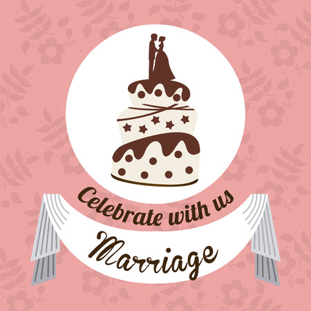wedding card design, vector illustration eps10 graphicのイラスト素材