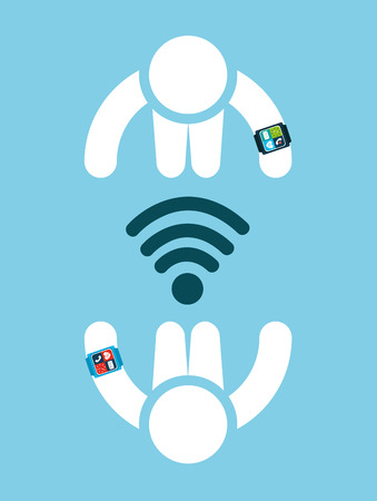 wearable technology design, vector illustration eps10 graphicのイラスト素材