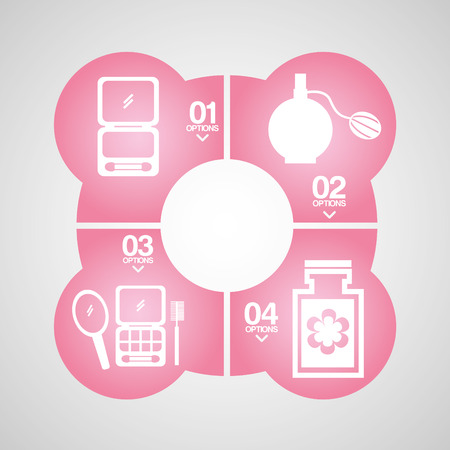 make up infographics design, vector illustration eps10 graphicのイラスト素材