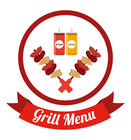 delicious barbecue design, vector illustration eps10 graphicのイラスト素材