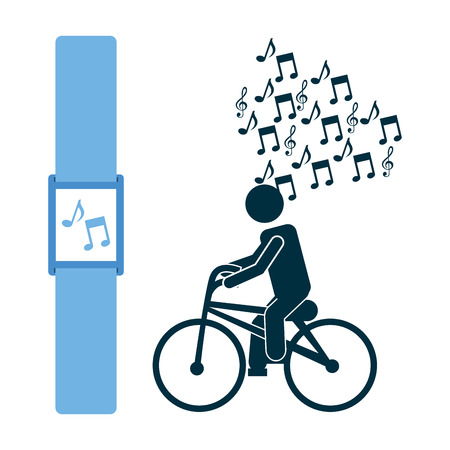 wearable technology design, vector illustration eps10 graphicのイラスト素材