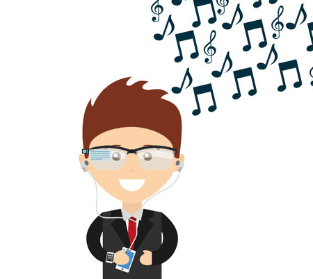 wearable technology design, vector illustration eps10 graphicのイラスト素材