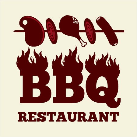 delicious barbecue design, vector illustration eps10 graphicのイラスト素材