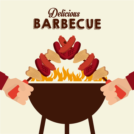 delicious barbecue design, vector illustration eps10 graphicのイラスト素材