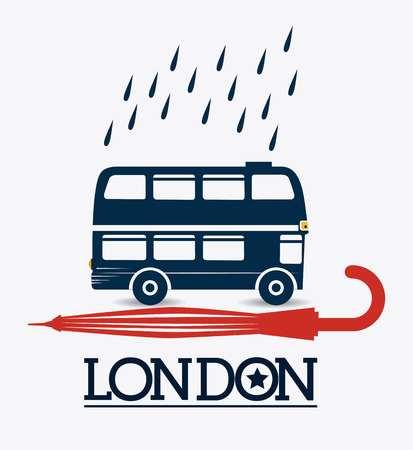 London design over white background, vector illustration.のイラスト素材