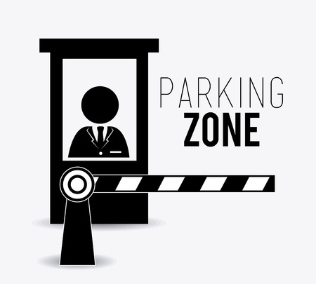 Parking design over white background, vector illustration.のイラスト素材