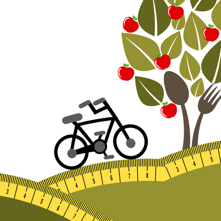 organic food design, vector illustration eps10 graphicのイラスト素材