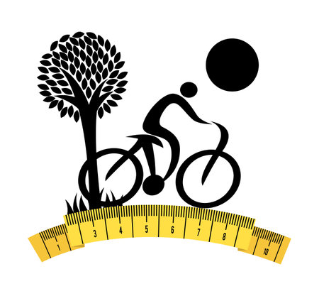 bicycle sport design, vector illustration eps10 graphicのイラスト素材