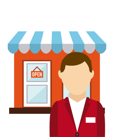customer man design, vector illustration eps10 graphicのイラスト素材