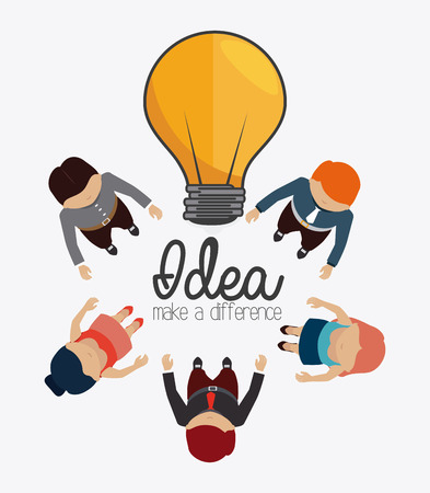 Idea design over white background, vector illustration.のイラスト素材