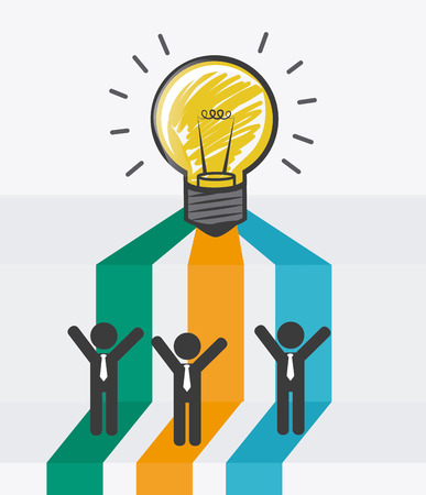 Idea design over white background, vector illustration.のイラスト素材