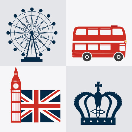 London design over white background, vector illustration.のイラスト素材