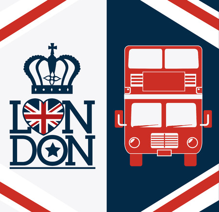 London design over white background, vector illustration.のイラスト素材