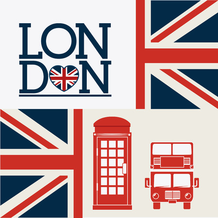 London design over white background, vector illustration.のイラスト素材