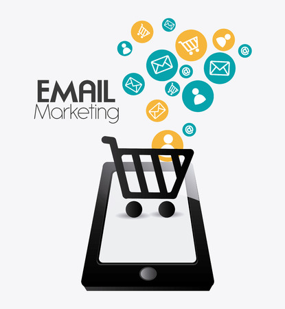 Marketing design over white background, vector illustration.のイラスト素材