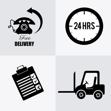 Delivery design over white background, vector illustration.のイラスト素材