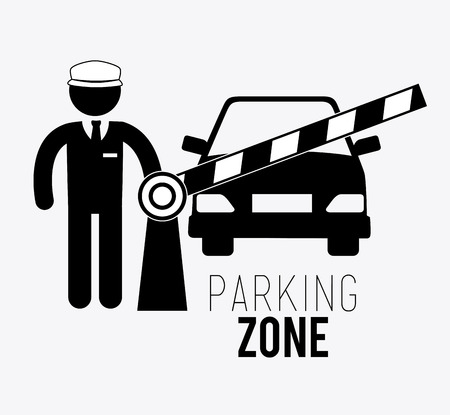 Parking design over white background, vector illustration.のイラスト素材