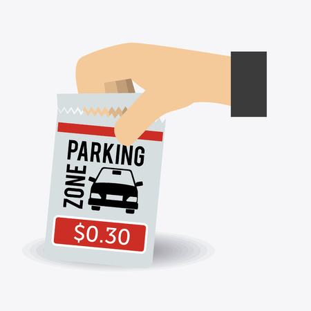 Parking design over white background, vector illustration.のイラスト素材