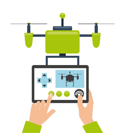 drone technology design, vector illustration eps10 graphicのイラスト素材
