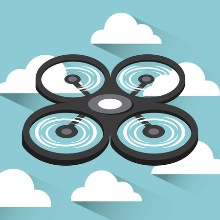drone technology design, vector illustration eps10 graphicのイラスト素材