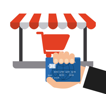 shopping online design, vector illustration eps10 graphicのイラスト素材
