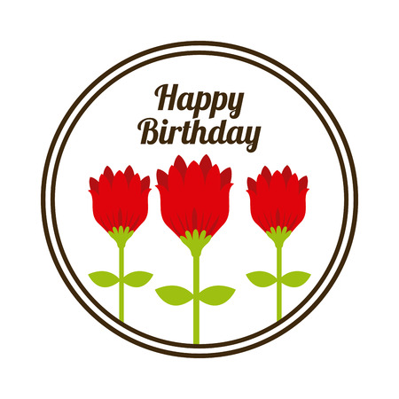 happy birthday design, vector illustration eps10 graphicのイラスト素材