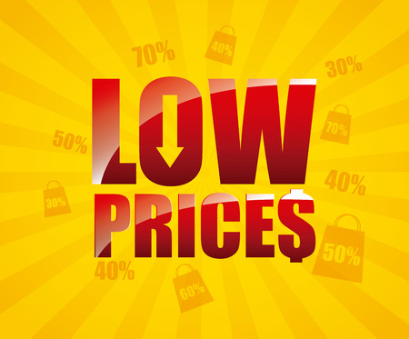 low price design, vector illustration eps10 graphicのイラスト素材
