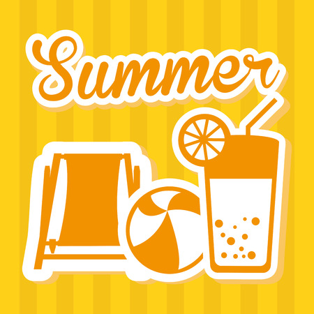 summer vacations design, vector illustration eps10 graphicのイラスト素材
