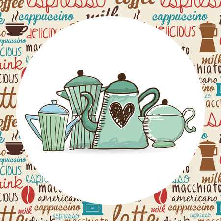 coffee shop design, vector illustration eps10 graphicのイラスト素材