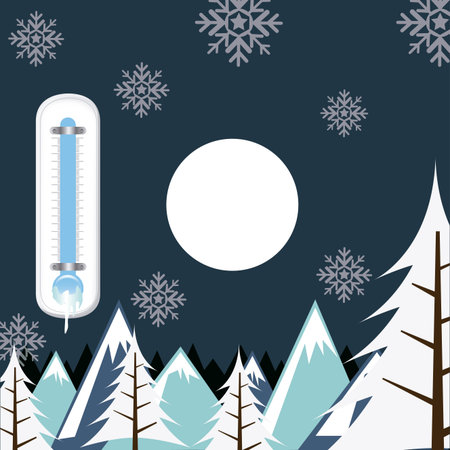 climate landscape design, vector illustration  graphic