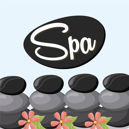 nature spa design, vector illustrationのイラスト素材