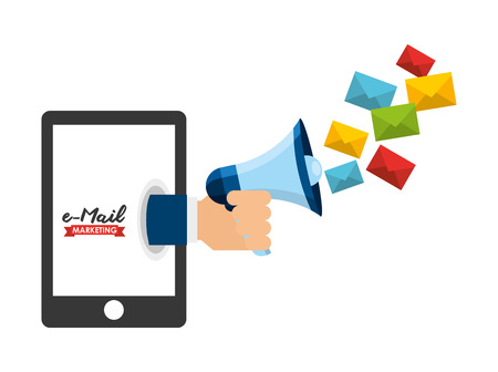 e-mail concept design, vector illustration graphicのイラスト素材